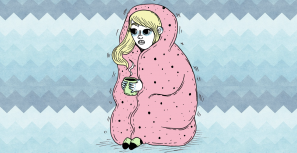 焦虑,寒冷的感觉和严寒